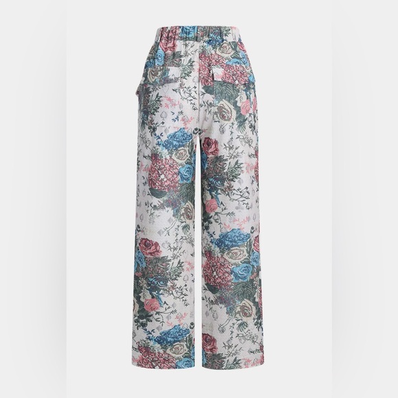 Elegant Floral Women's Wide Leg two piece set ( Never worn) - Picture 4 of 4